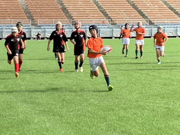 交流試合の様子