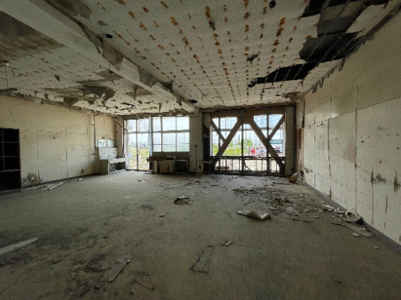 震災遺構仙台市立荒浜小学校（校舎1階）