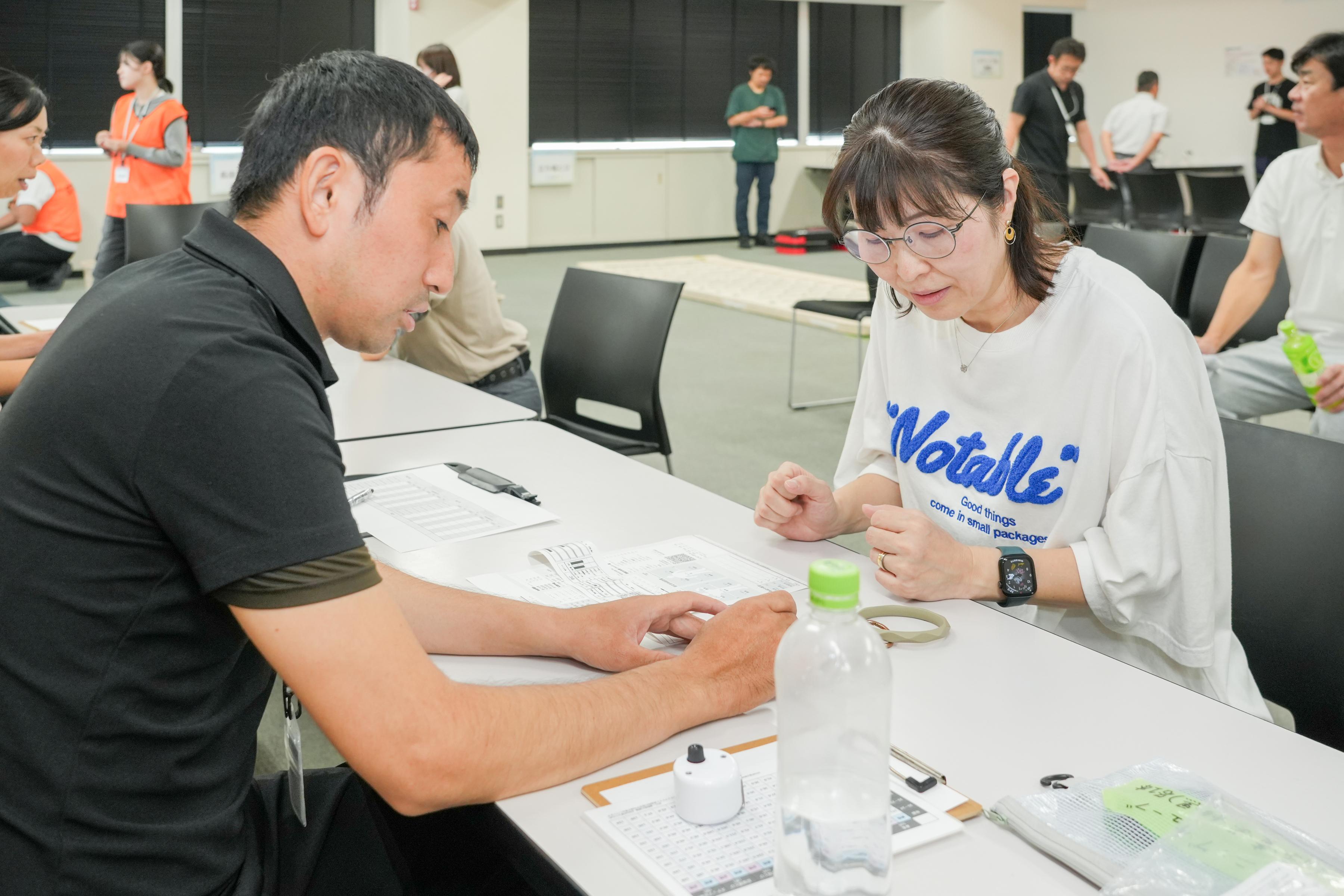 実際の測定の様子