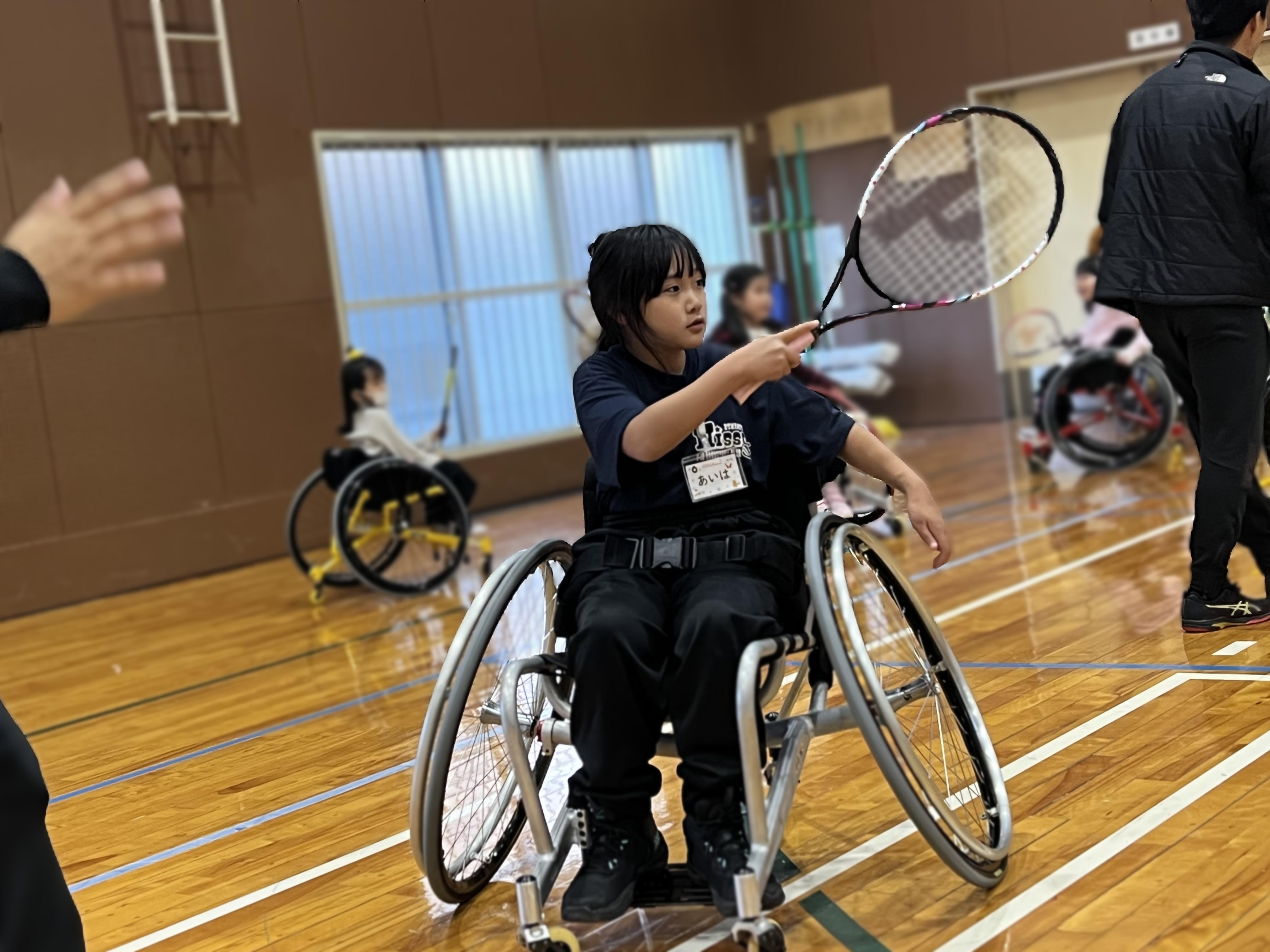 車いすテニス体験