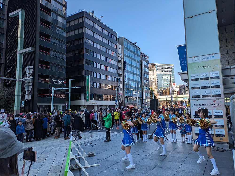 コレド日本橋前の様子です。