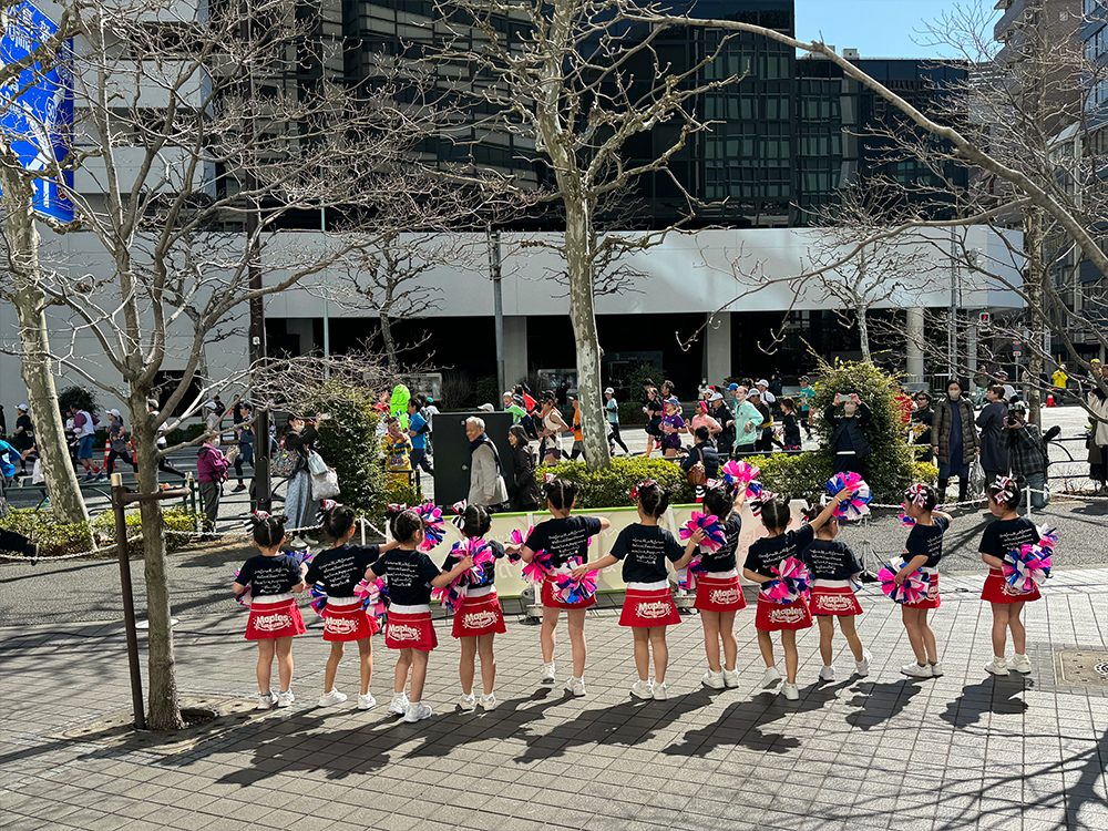 ぺんてるビル前の様子です。