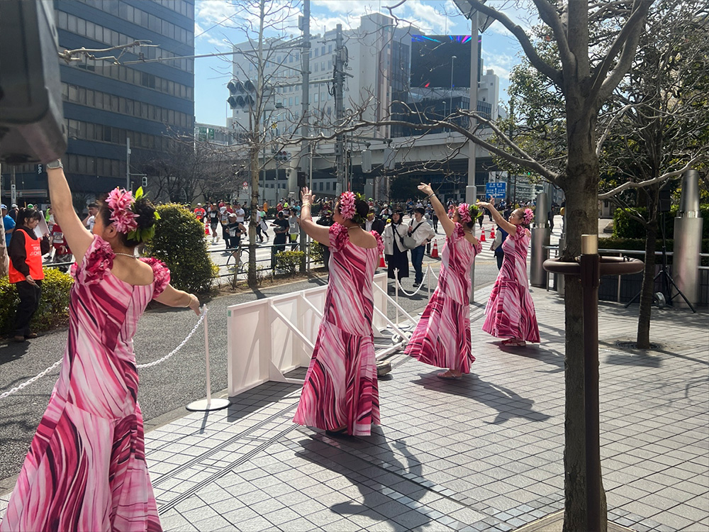 ぺんてるビル前の様子です。
