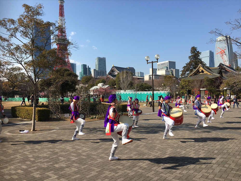 港区立芝公園の様子です。