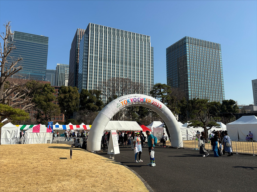 皇居外苑メイン会場の様子です。