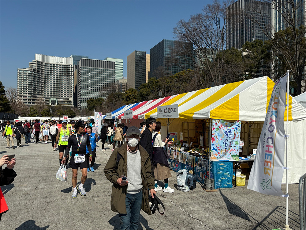 皇居外苑メイン会場の様子です。