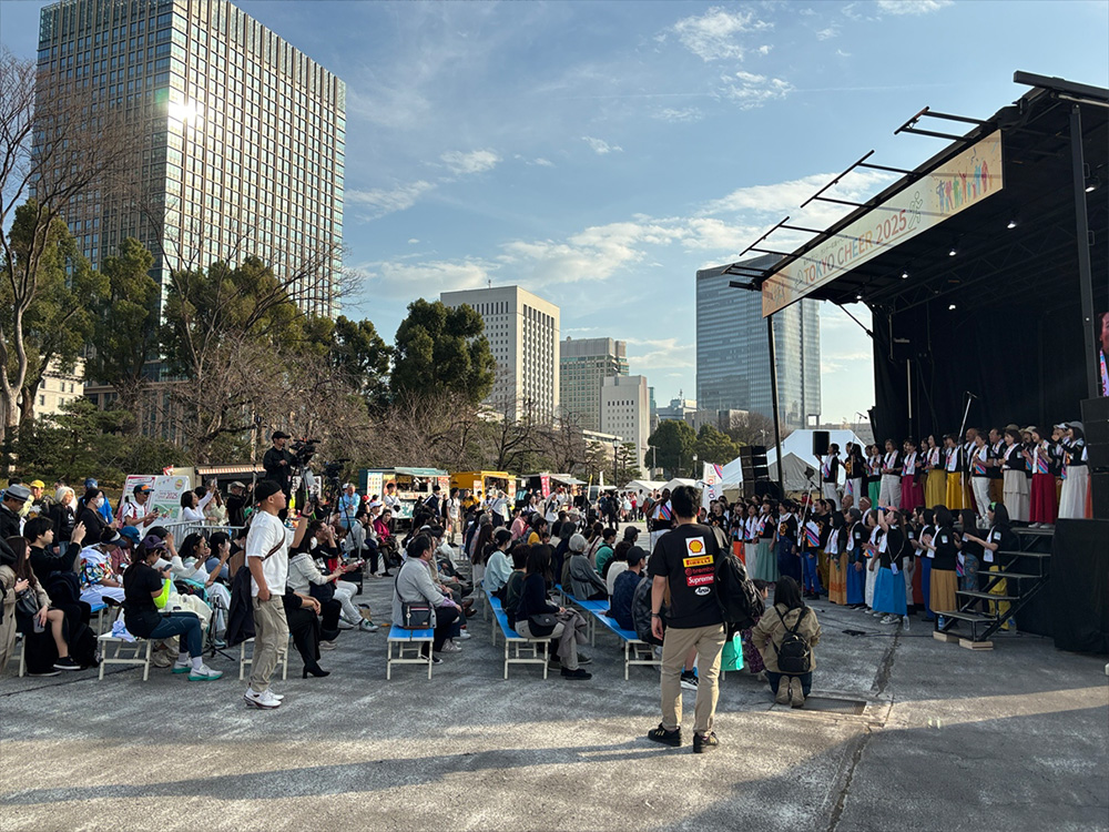 皇居外苑メイン会場の様子です。