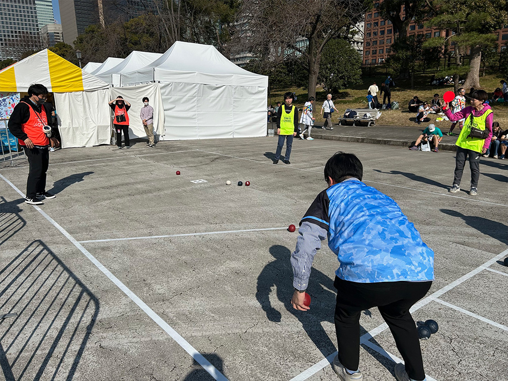 皇居外苑メイン会場の様子です。