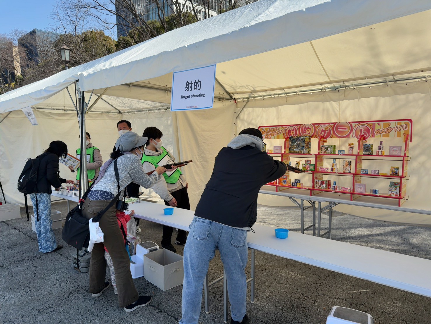 皇居外苑メイン会場の様子です。