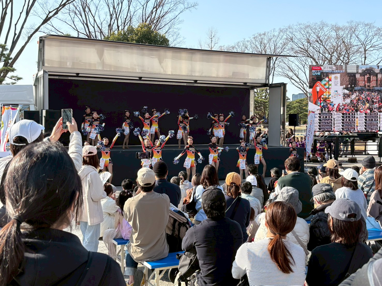 皇居外苑メイン会場の様子です。