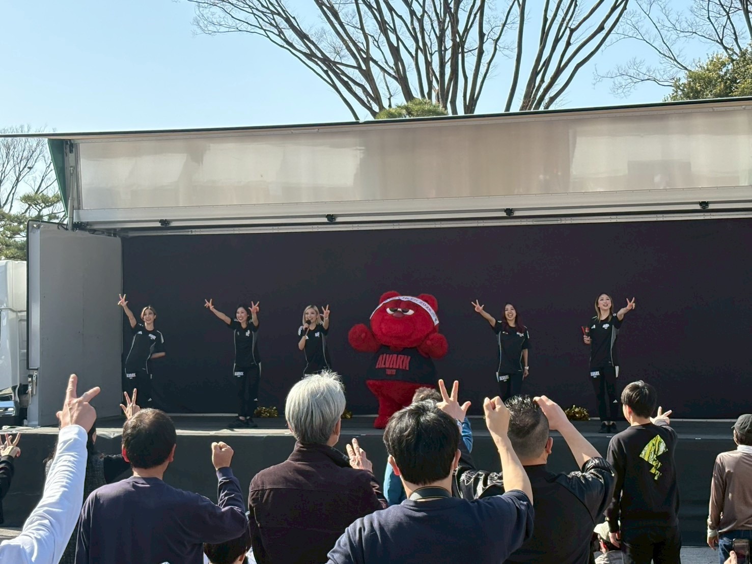 皇居外苑メイン会場の様子です。