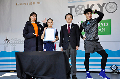 レインボーライドゲストの稲村亜美さん、小嶋よしおさんと