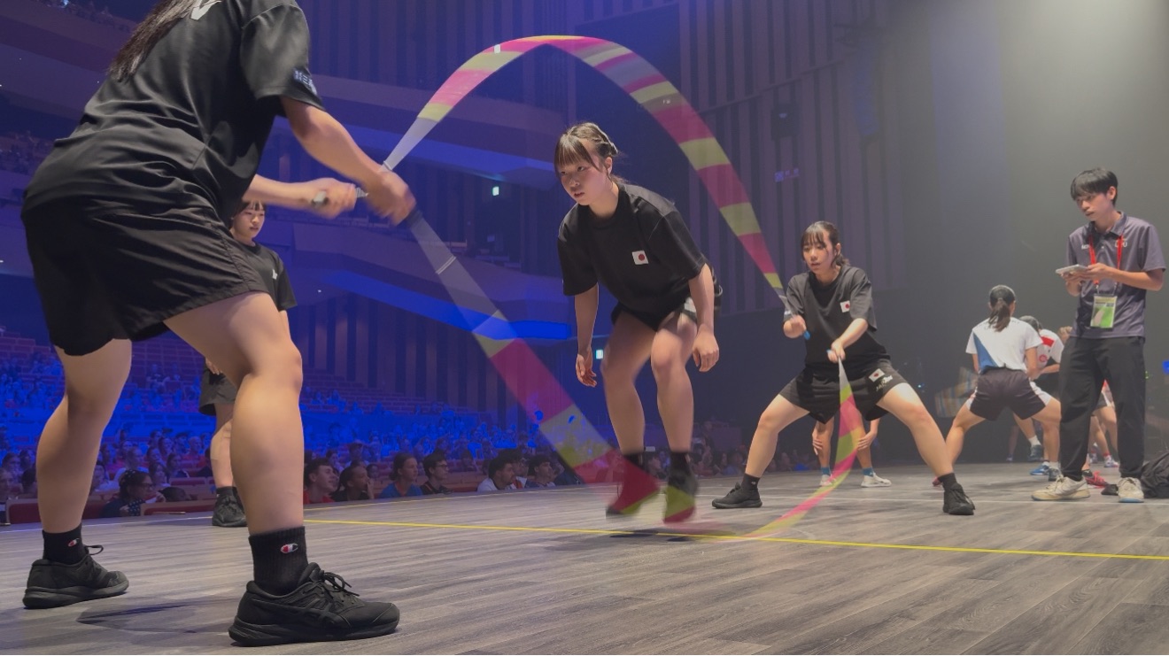 競技中の川上 ゆあ選手