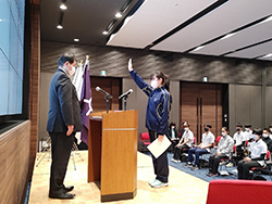 第１３期生　渡辺真央さんの決意表明　