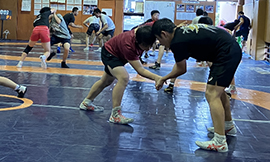 組み合いの練習