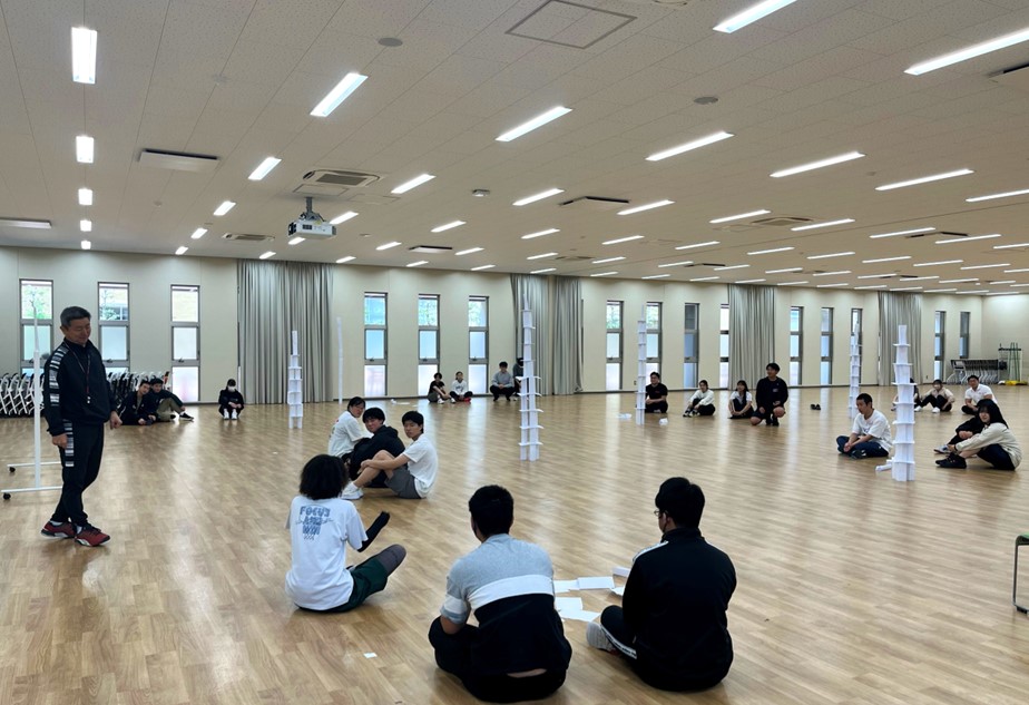 完成したペーパータワー