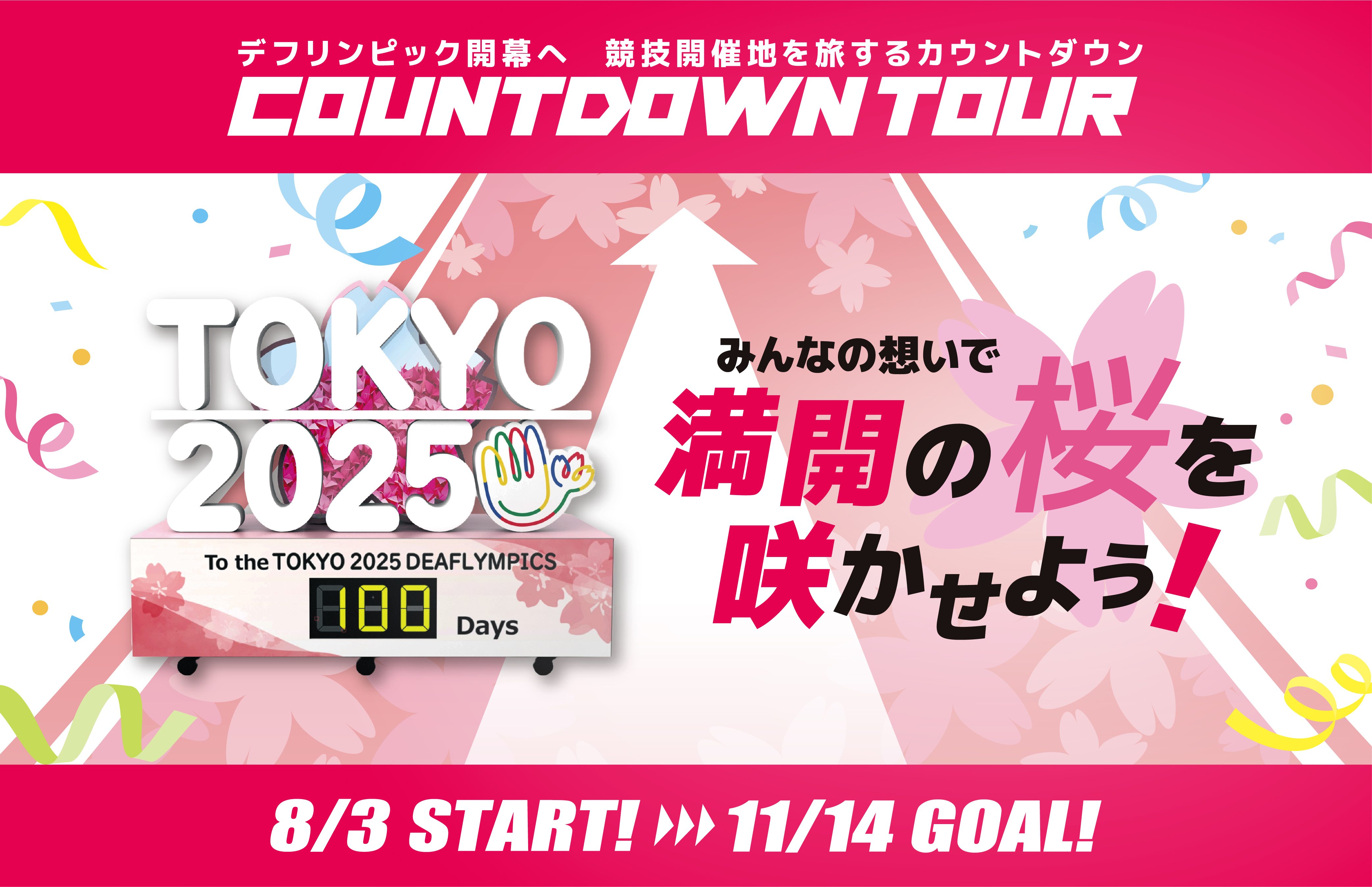 デフリンピックカウントダウンツアー概要ページ
